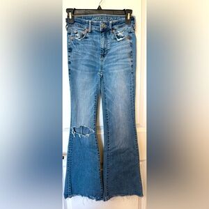 American Eagle Festival Flare jeans 000 short